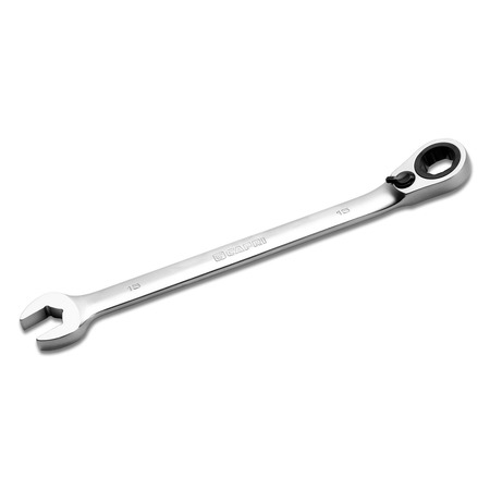 CAPRI TOOLS 15 mm 6-Point Long Pattern Reversible Ratcheting Combination Wrench CP15015